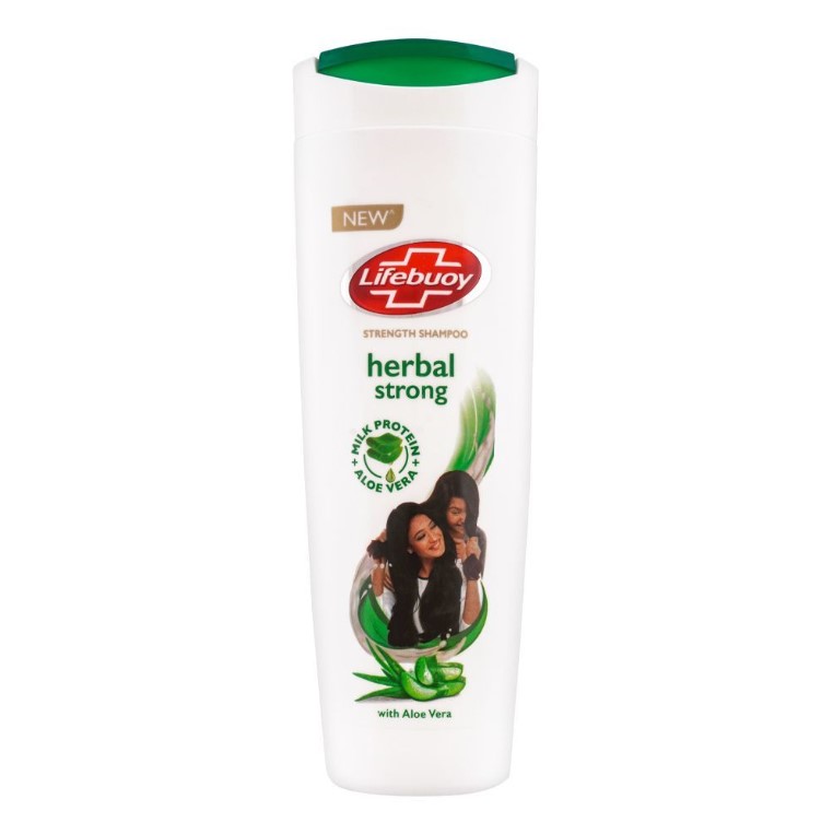 Lifebuoy Herbal Strong Milk Protein + Aloe Vera Strength Shampoo, 370ml
